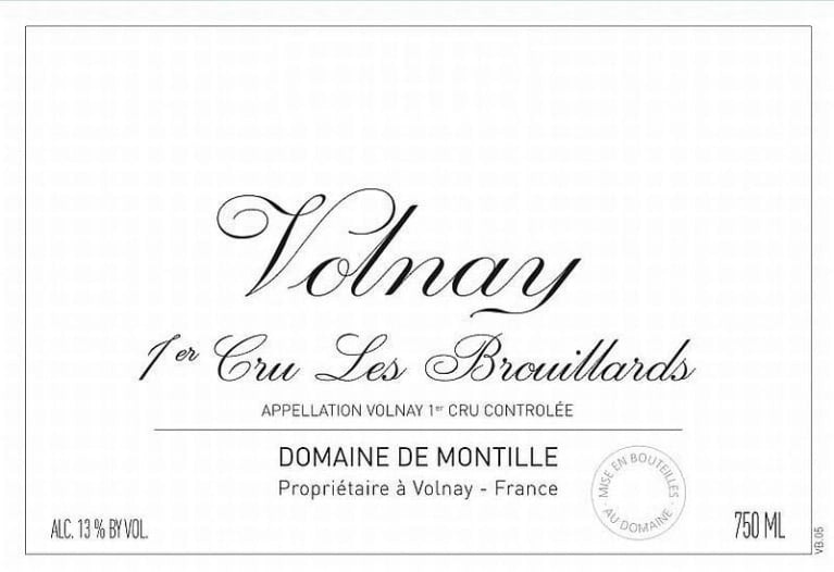 Domaine de Montille Volnay 1er Cru "Les Brouillards" 2002