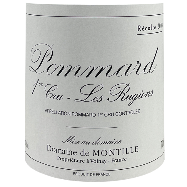Domaine de Montille Pommard 1er Cru "Rugiens" 1999 bottle - Vins Rare