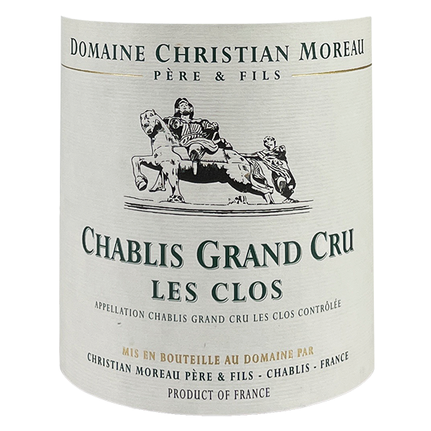 Christian Moreau Chablis Grand Cru "Les Clos" 2017 bottle - Vins Rare