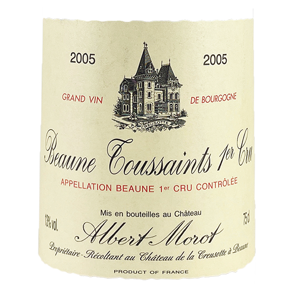 Domaine Albert Morot Beaune 1er Cru "Toussaints" 1996 bottle - Vins Rare