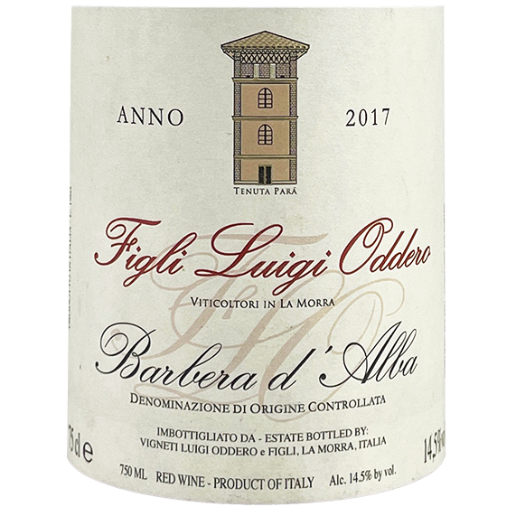 Luigi Oddero Barbera d'Alba 2017
