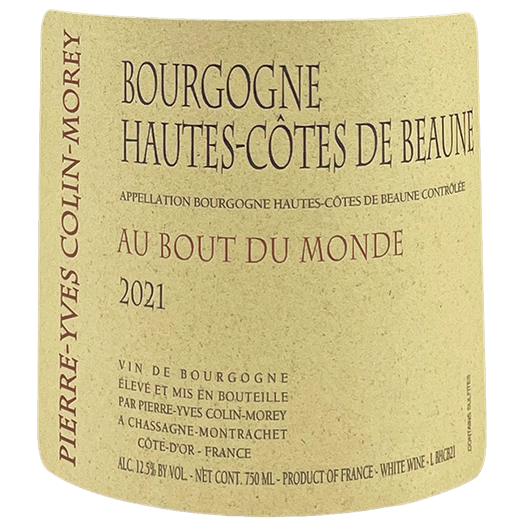 2023 Pierre Yves Colin Morey Bourgogne Haut Cote Du Beaune Au Bout Du Monde
