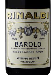 Giuseppe Rinaldi Barolo “Cannubi San Lorenzo–Ravera” 2004