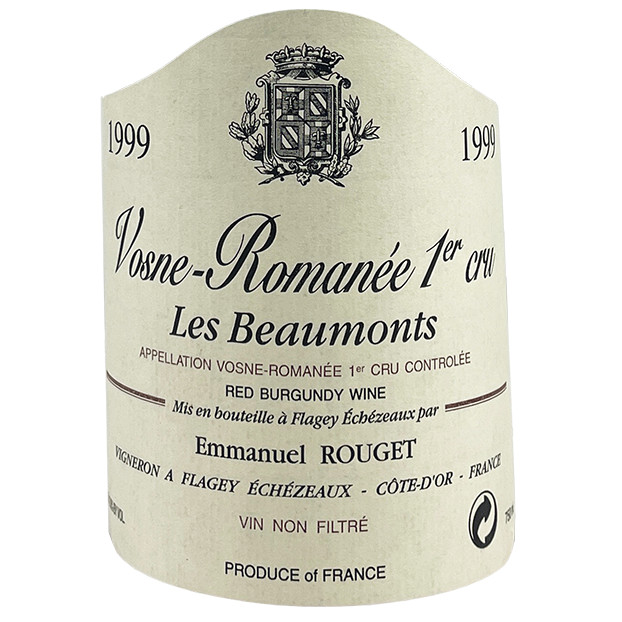 Rouget Vosne-Romanee 1er Cru "Les Beaumonts" 2002 bottle - Vins Rare