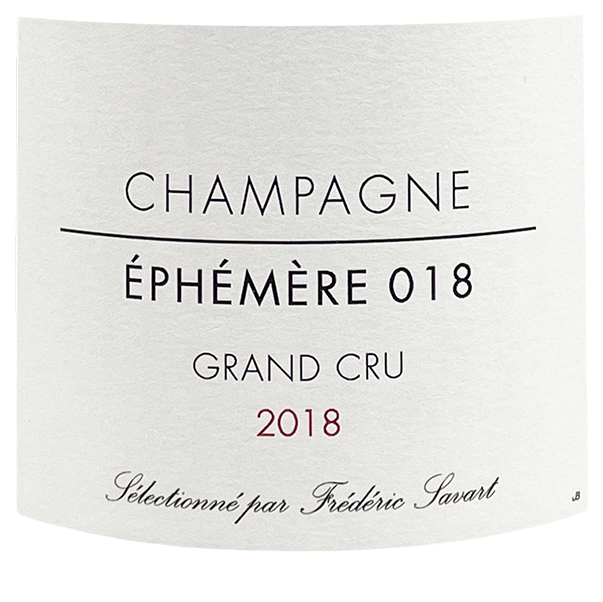 Drémont & Savart Champagne Éphémère 018 Grand Cru Extra Brut 2018