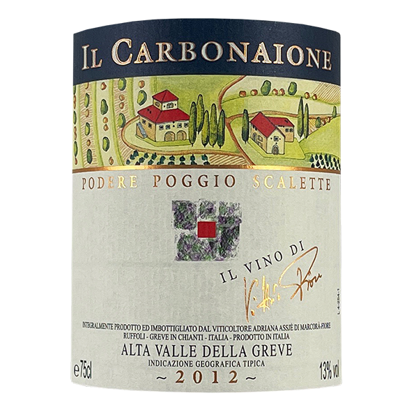 Podere Poggio Scalette "Il Carbonaione" Alta Valle della Greve IGT 2018 bottle - Vins Rare