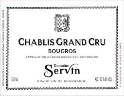 Servin Chablis Grand Cru "Bougros" 2020