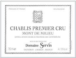 Servin Chablis 1er Cru "Mont de Milieu" 2017