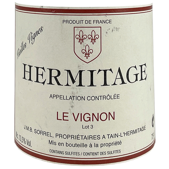 J.M.B. Sorrel Hermitage Rouge “Le Vignon” 2022