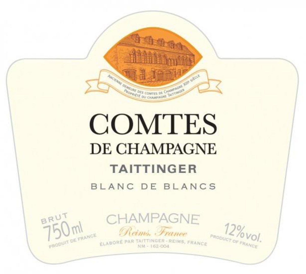 Taittinger Comtes de Champagne Blanc de Blancs 2012