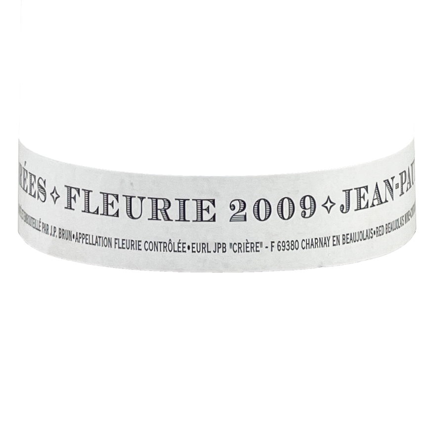 Domaine des Terres Dorees Jean-Paul Brun Fleurie 2009 bottle - Vins Rare