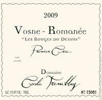 Cecile Tremblay Vosne-Romanee 1er Cru "Les Rouges du Dessus" 2011