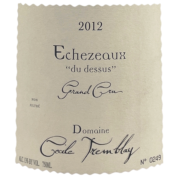 Cecile Tremblay Echezeaux Grand Cru 2004 bottle - Vins Rare