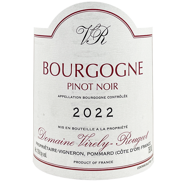 2022 Virely Rougeot Bourgogne Pinot Noir