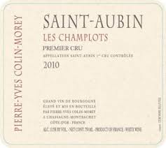 2014 Pierre Yves Colin Morey Saint Aubin 1er Les Champlots