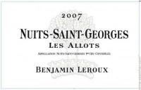 2008 Benjamin Leroux Nuits St Georges Aux Thorey