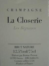 NV Jerome Prevost Champagne La Closerie Les Beguines (LC14)