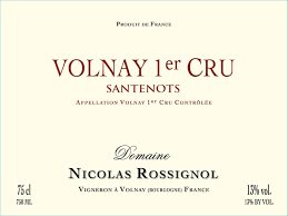 2015 Nicolas Rossignol Volnay 1er Cru Santenots