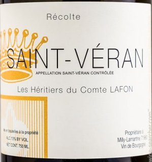 2014 Heritiers Du Comte Lafon Saint Veran