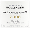 2008 Bollinger Champagne La Grande Annee