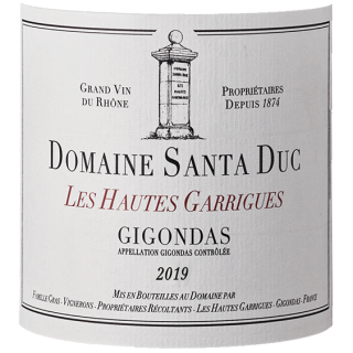 2019 Santa Duc Gigondas Les Hautes Garrigues