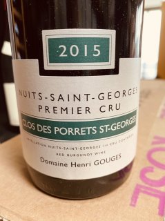 2015 Gouges Nuits-St-Georges 1er cru Clos Porrets