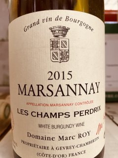 2015 Marc Roy Marsannay Les Champs Pedrix Blanc