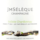 2018 J M Seleque Soliste Chardonnay Extra Brut