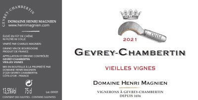 2021 Henri Magnien Gevrey Chambertin Vieilles Vignes