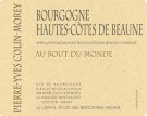 2020 Pierre Yves Colin Morey Bourgogne Haut Cote du Beaune Au Bout Du Monde