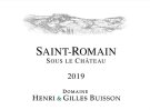 2019 Buisson Saint Romain Blanc Sous le Chateau