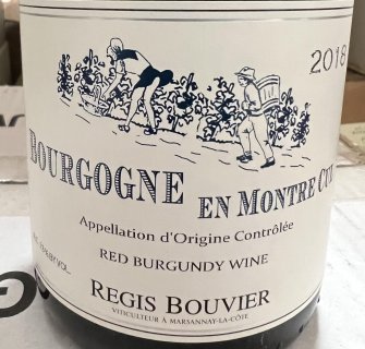 2018 Regis Bouvier Bourgogne Rouge En Montre Cul