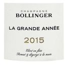 2015 Bollinger Champagne La Grande Annee