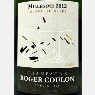 2012 Champagne Roger Coulon Blanc des Noirs Brut Millesime