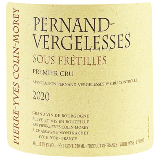 2020 Pierre-Yves Colin-Morey Pernand-Vergelesses 1er Sous Fretille Blanc