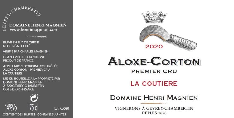 Henri Magnien Aloxe Corton 1er La Coutiere - Click Image to Close