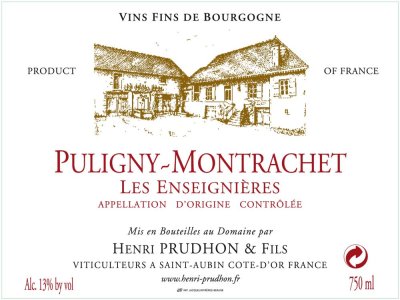 2019 Henri Prudhon Puligny-Montrachet Les Enseigneres