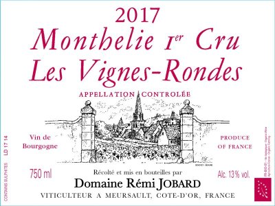 2017 Remi Jobard Monthelie 1er Vignes Rondes