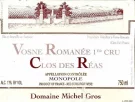 2002 Michel Gros Vosne Romanee 1er Clos des Reas
