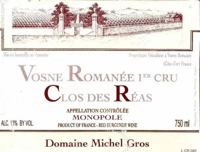 2002 Michel Gros Vosne Romanee 1er Clos des Reas