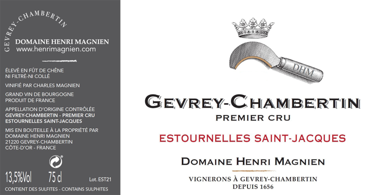 Henri Magnien Gevrey Chambertin 1er Estournelles St Jacques 3.0ltr - Click Image to Close
