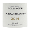 2014 Bollinger Champagne La Grande Annee