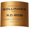 2008 Bollinger Extra Brut R.D
