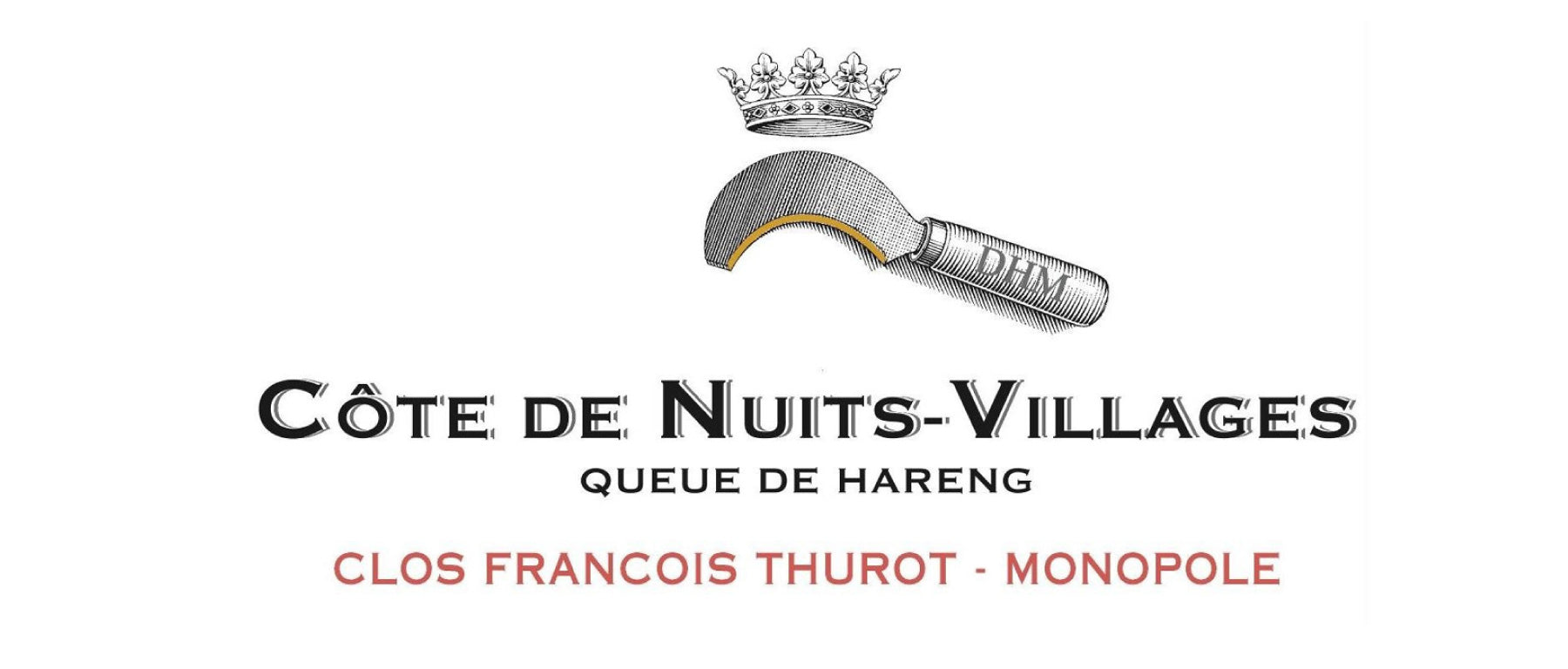 2023 Henri Magnien Côte de Nuits Village  “Queue De Hareng”  Clos Francois Thurot - Monopole