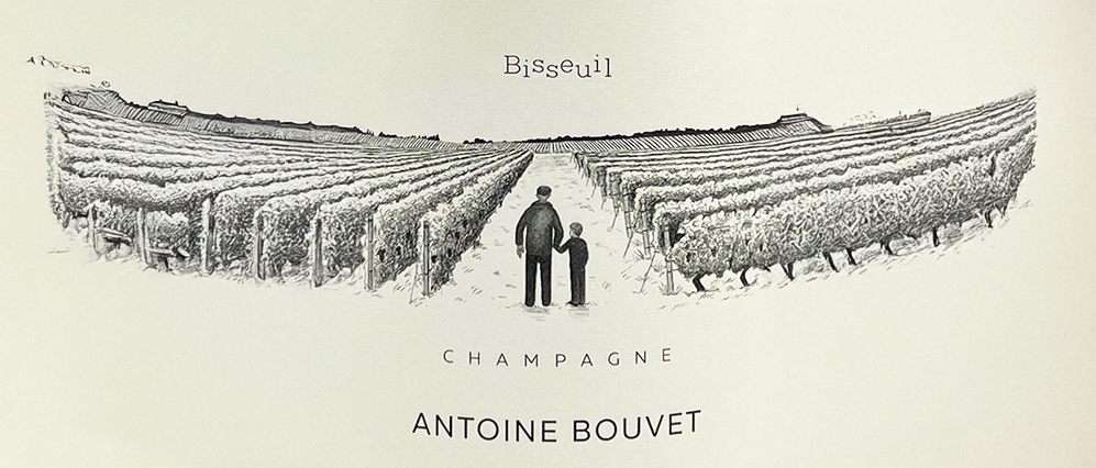 Antoine Bouvet Champagne Bisseuil Extra Brut label