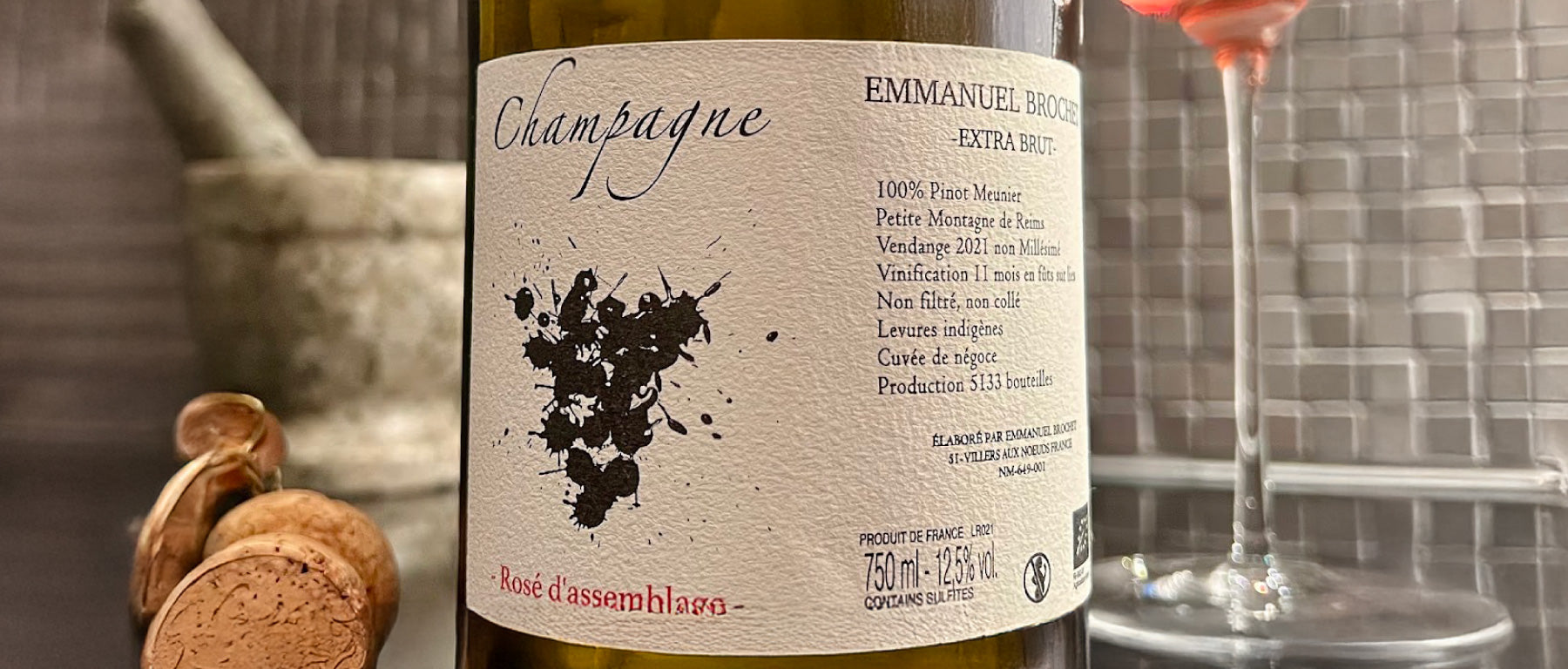 NV Emmanuel Brochet Rose d’ Assemblage Extra Brut
