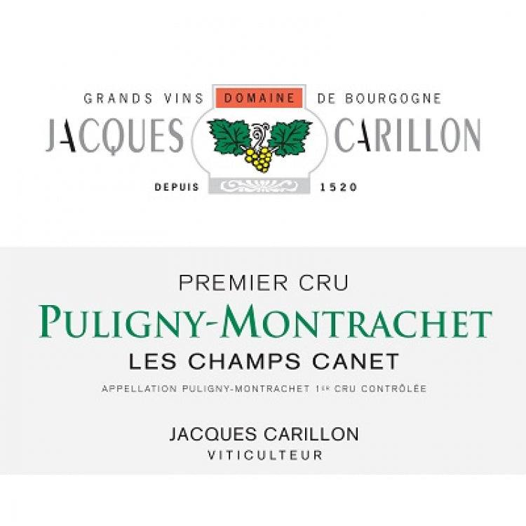 Jacques Carillon Puligny-Montrachet 1er Cru “Champs Canet” 2021
