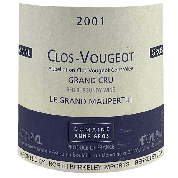 2001 Anne Gros Clos Vougeot