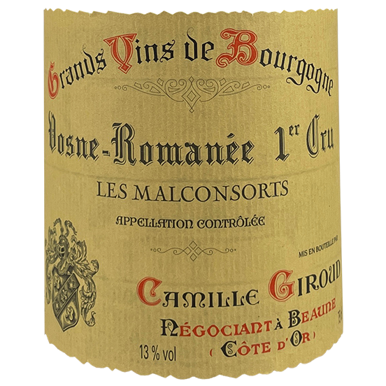 2001 Camile Giroud Vosne Romanee 1er Malconsorts