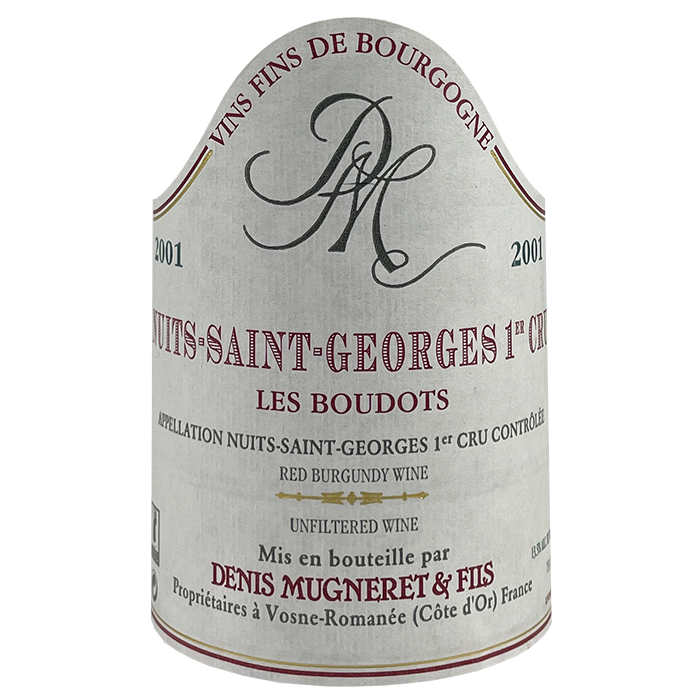 2001 Denis Mugneret Nuit St Georges 1er Boudots